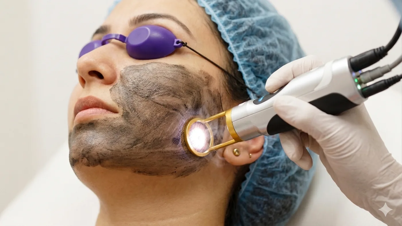 Laser toning treatment for melasma on Indian skin at House of Aetheria, Gurugram