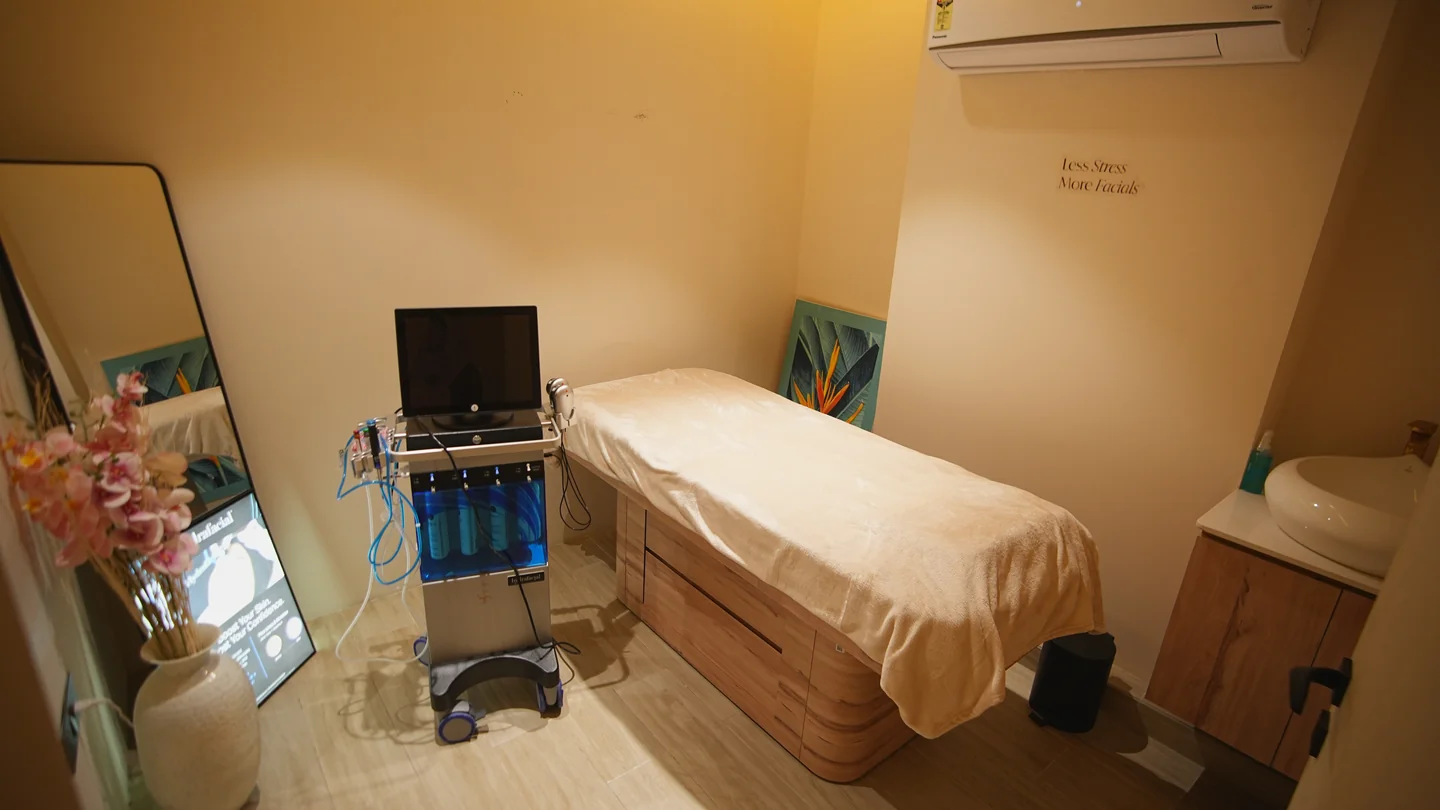 HydraFacial treatment room at House of Aetheria, Sector 65 Gurugram