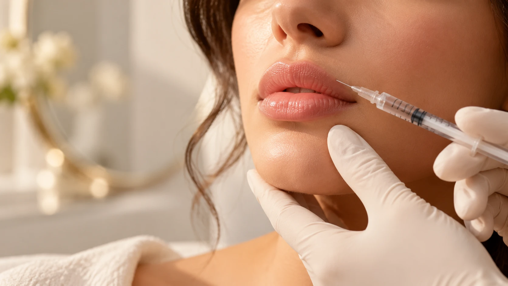 Lip filler treatment at House of Aetheria, Gurugram