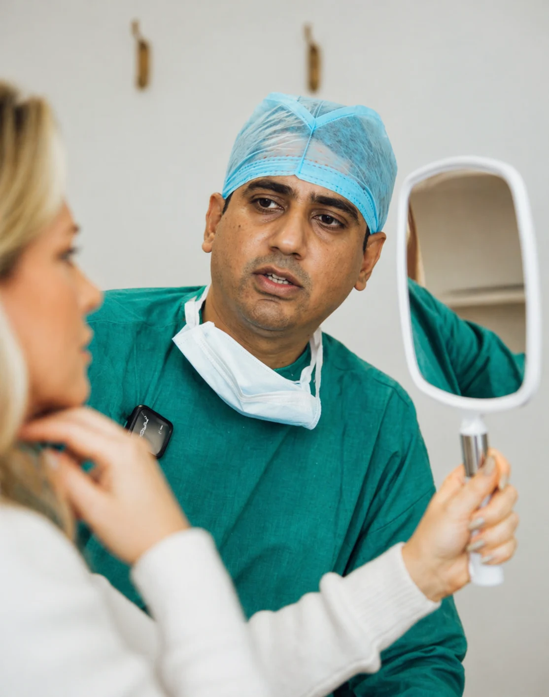 Dr. Rahul Jain rhinoplasty consultation at House of Aetheria, Gurgaon